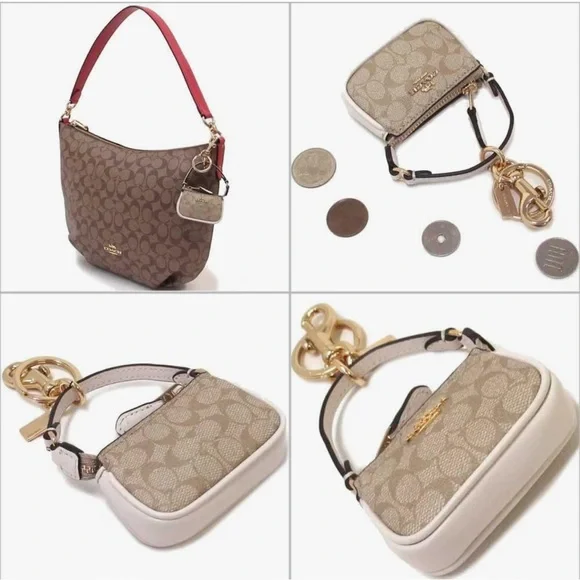 💛NWT Coach Mini Bag Charm - Picture 6 of 16
